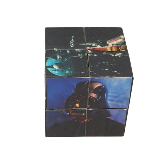 Star Wars Cube Promo Taco Bell Meal Toy - Trilogy 2" Puzzle Picture Game 1996 - Picture 2 of 8